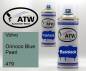 Preview: Volvo, Orinoco Blue Pearl, 479: 400ml Sprühdose + 400ml Klarlack - Set, von ATW Autoteile West.